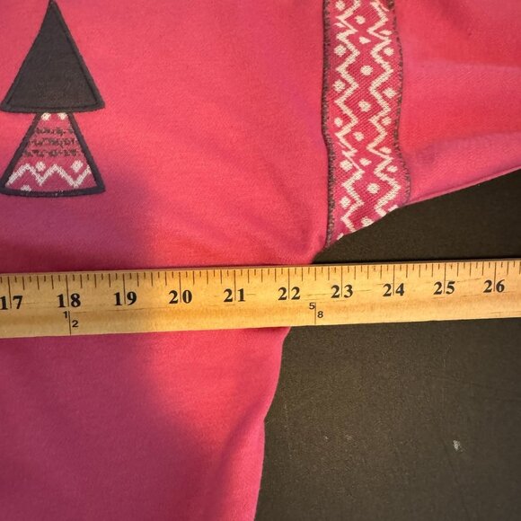 Vintage 80s Pink Geometric Print Open-Front Jersey Cardigan, Size Small - Picture 9 of 9